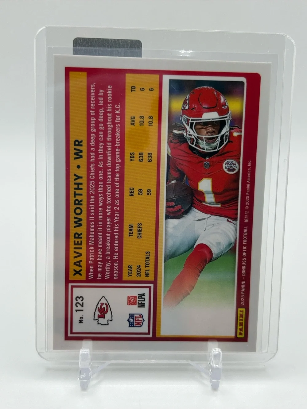Xavier Worthy Kansas City Chiefs Football Trading Card 🏈